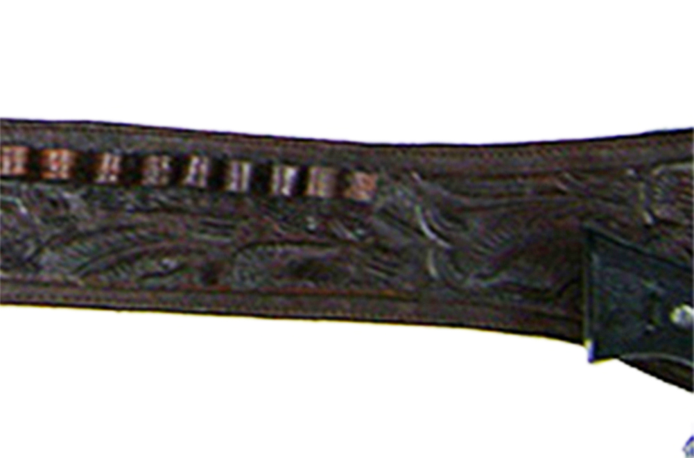 Modestone Western Leather Holster Cintura Pistola Rig 357/38 Revolver Brown 