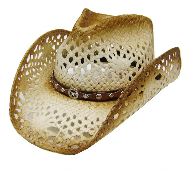 Cappello Cowboy Modestone In Pelle Unisex – Fantasia Coccodrillo, Tesa Modellabile (Taglie S-XL)