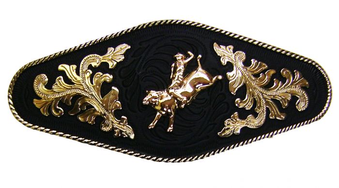 Rodeo Bull Rider Western Cowboy Medium Gold Color Belt Buckle 