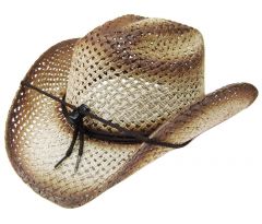 Modestone Straw Breezer Cowboy Hat Beige