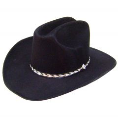 Modestone Kids ''Felt Feel'' Cowboy Hat ''Sizes For Small Heads'' Black