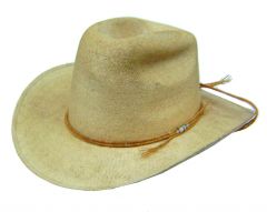 Modestone Smudge Palm Leaf Cowboy Hat L Beige