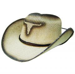 Modestone Straw Cowboy Hat Beige