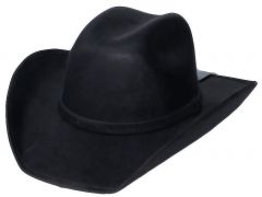 Modestone ''Faux Felt'' Cowboy Hat ''Sizes For Small Heads'' Black