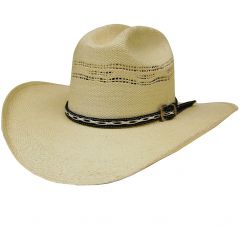 Modestone Men's Bangora Straw Cowboy Hat X-Small 6 5/8 Off-White