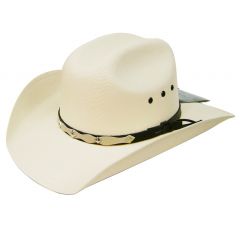 Modestone Kids Straw Cowboy Hat ''Sizes For Small Heads'' White
