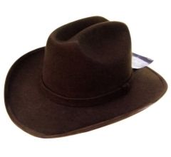 Modestone Kids ''Felt Feel'' Cowboy Hat Brown ''Sizes For Small Heads''