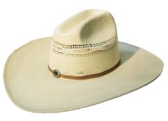 Modestone Unisex Large Brim Straw Cowboy Hat Ojeda Collection light beige