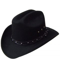Modestone Boy's Fedora Cattleman Faux Felt Cowboy Hat ''Sizes For Small Heads''