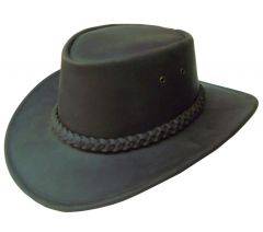 Modestone Braided Hatband Aussie Style Leather Cowboy Hat M