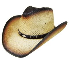 Modestone Straw Cowboy Hat Beige