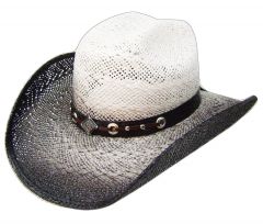 Modestone Straw Cowboy Hat Grey