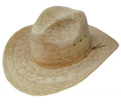 Modestone Palm Leaf Cowboy Hat Size:60 Beige