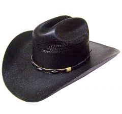 Modestone Unisex Traditional Straw Cowboy Hat Off-Black