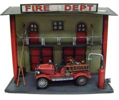 Modestone 15 1/2" X 12" X 7" Decorative Metal Wood Fire Department Truck