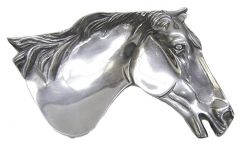 Modestone 6" x 5" Large Pewter Horse Head Decorative