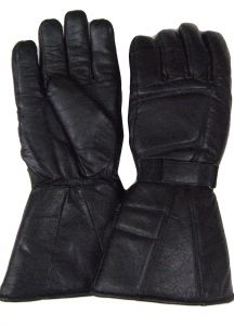 Modestone Men's Snowmobile Gloves Gauntlet Genuine Cowhide Modestone M Black
