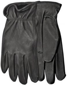 Modestone Men's Watson Range Rider Genuine Deerskin Gloves Black S