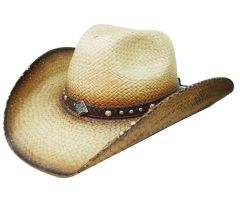 Modestone Straw Cowboy Hat Beige
