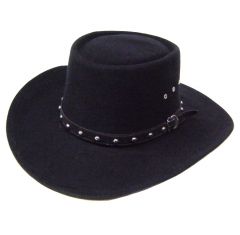 Modestone Gambler Faux Felt Cowboy Hat ''Some Sizes For Small Heads''