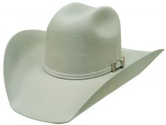 Modestone Traditional High Quality Genuine Wool Felt Cowboy Hat Grey