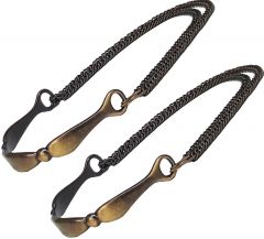 Modestone Women Fashion Western 2 X Metal Boot Chain Bracelet Antiqued