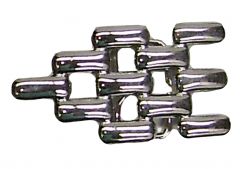 Modestone Men's Shiny Metal Western Style Belt Buckle O/S Silver