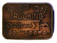 Modestone Keep On Trucking Express Copper Buckle O/S