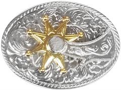 Modestone Metal Alloy Trophy Belt Buckle Spinning Spur 3 3/4'' X 2 3/4''