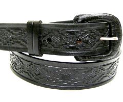 Modestone Men's Leather Belt 1.5'' Width