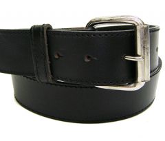 Modestone Men's Leather Belt 1.5'' Width Black