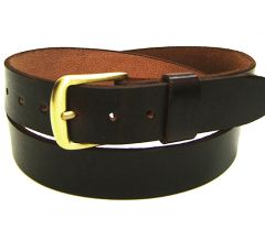 Modestone Men's Leather Belt 1.5'' Width Brown