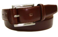 Modestone Men's Leather Belt 1.5'' Width Brown