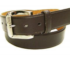 Modestone Men's Leather Belt 1.5'' Width Brown