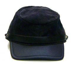 Modestone Boy's Suede Leather Union Civil War Kepi Cap Blue Kids O/S