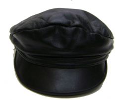 Modestone Men's Leather Greek Fisherman Cap XL