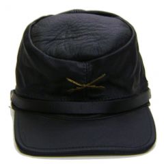 Modestone Men's Leather Union Civil War Kepi Cap Ornament O/S