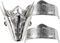 Modestone 4x Nickel Silver Boot Caps Filigree: 2 x Toe + 2 x Heel Silver