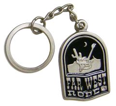 Modestone Metal ''Far West Rodeo'' Guitar Bull Skull Cactus Key Holder