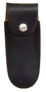 Modestone 5'' Leather Knife Sheath Belt Loop Black