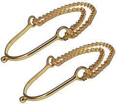 Modestone Women Fashion Western 2 X Metal Boot Chain Bracelet Decorative Spur