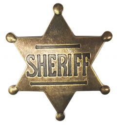 Modestone Men's Sheriff Star Pin O/S Gold