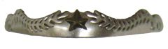 Modestone Metal Sheriff Star Pair Toe Caps/Tips O/S Silver
