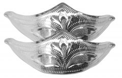 Modestone Pair Nickel Silver Toe Caps/Tips Western Filigree O/S Silver